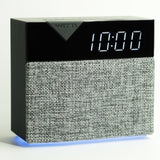 BEDDI STYLE - Alarm Clock and speaker with Changeable Faceplate - grey